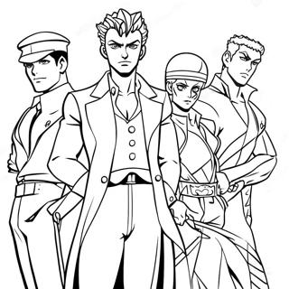 Page A Colorier Des Personnages De Jojos Bizarre Adventure 34403-28664