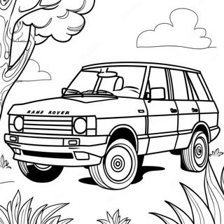 Range Rover Pages À Colorier