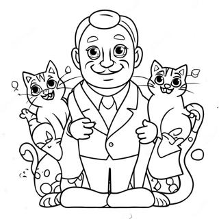 Page A Colorier Maire Humdinger Avec Des Chatons 34473-28719