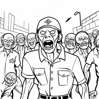 Page A Colorier Walking Dead Apocalypse De Zombies 34483-28728