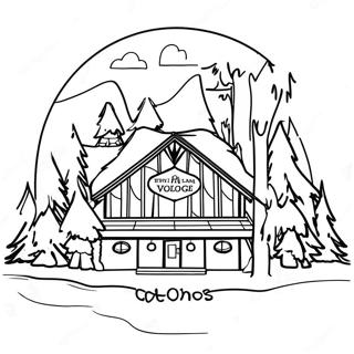 Grand Loup Lodge Pages À Colorier