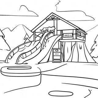 Page A Colorier Parc Aquatique Great Wolf Lodge 34563-28791