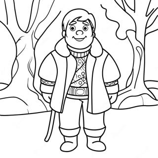 Page A Colorier De Kristoff En Tenue Dhiver 34653-28862