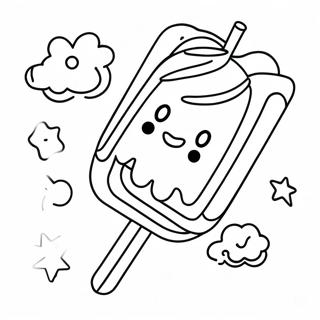 Popsicle Arc-En-Ciel Pages À Colorier