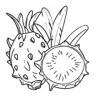 Page A Colorier De Fruit Du Dragon 34702-28897