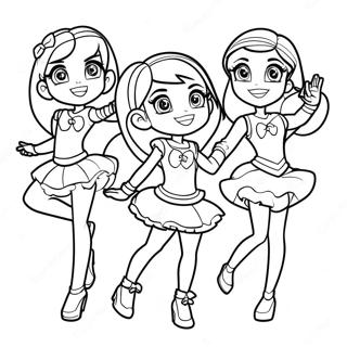 Page A Colorier Des Personnages De Lolirock Dansant 34713-28912