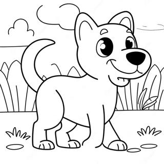 Page A Colorier De Max Le Chien Jouant A Ramener 34733-28926