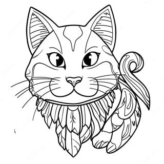 Page A Colorier Des Chats Guerriers 34752-28940