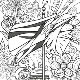 Page A Colorier Du Drapeau Du Kenya Vibrant 34773-28958