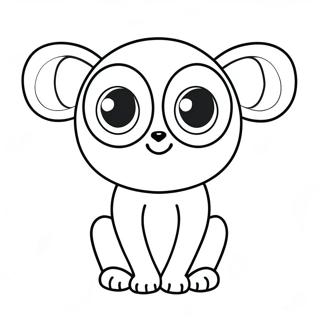 Page A Colorier Cute Pupla Avec De Grands Yeux 34803-28981