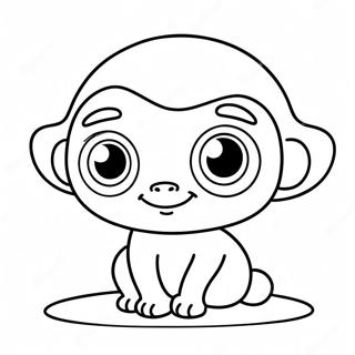 Page A Colorier Cute Pupla Avec De Grands Yeux 34803-28982