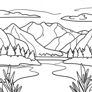 Page A Colorier Paysage Du Montana 34883-29035