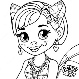 Page A Colorier Frankie Monster High 34893-29044