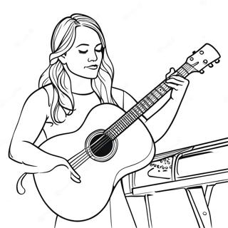 Page A Colorier Lainey Wilson En Concert 34934-29079