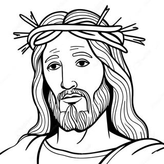 Page A Colorier Jesus Avec Une Couronne Depines 34944-29085