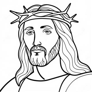 Page A Colorier Jesus Avec Une Couronne Depines 34944-29086