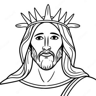 Page A Colorier Jesus Avec Une Couronne Depines 34944-29088