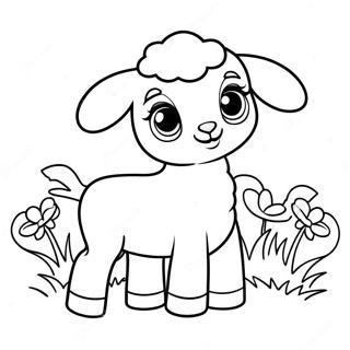 Page A Colorier De Mignonnes Bebes Moutons 3500-2846