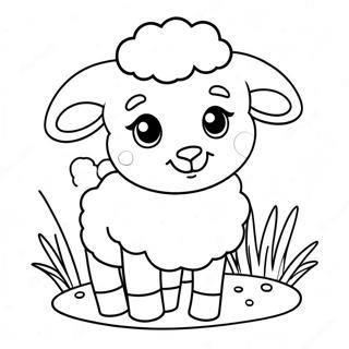 Page A Colorier De Mignonnes Bebes Moutons 3500-2848