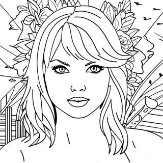 Taylor Swift Réputation Pages À Colorier