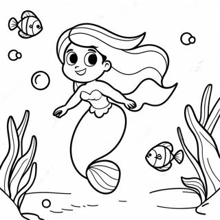 Page A Colorier Ariel Aventure Sous Marine 35104-29217