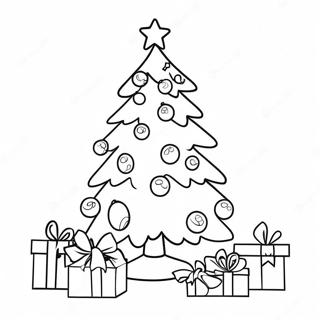 Page A Colorier Arbre De Noel Festif 35124-29235