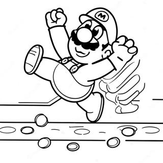 Page A Colorier Super Mario Sautant Par Dessus Goomba 35134-29242