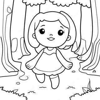 Page A Colorier Lucy Dans Une Foret Magique 35144-29252