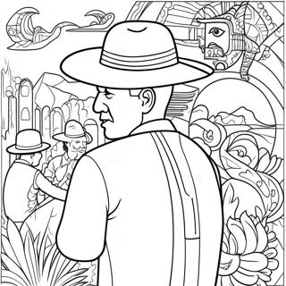 Page A Colorier Fresque Vibrante De Diego Rivera 35204-29298