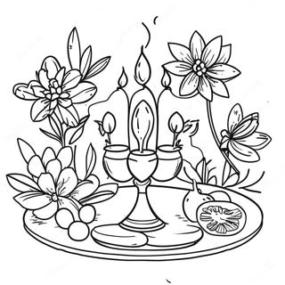 Page A Colorier Table Haft Seen Coloree De Nowruz 35234-29321