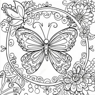 Papillon Pour Adultes Pages À Colorier