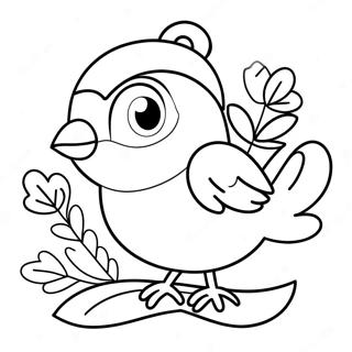 Page A Colorier Oiseau De Noel 35253-29335