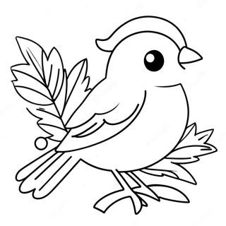 Page A Colorier Oiseau De Noel 35253-29336