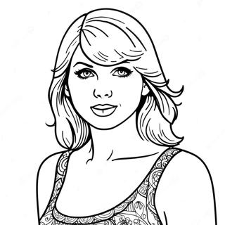 Page A Colorier Taylor Swift Evermore 35273-29352