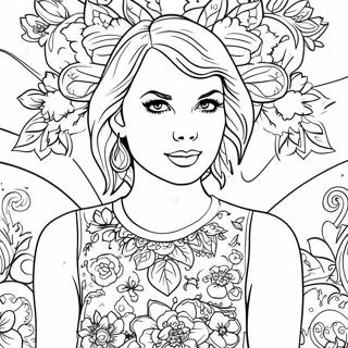 Page A Colorier Taylor Swift Envoutante Dans Evermore 35274-29355