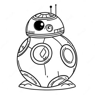 Page A Colorier Bb8 Dans Une Aventure Galactique 35304-29378