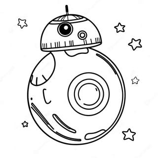 Page A Colorier Bb8 Dans Une Aventure Galactique 35304-29380