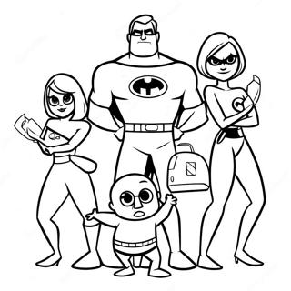 Page A Colorier Famille Les Indestructibles 2 35333-29398