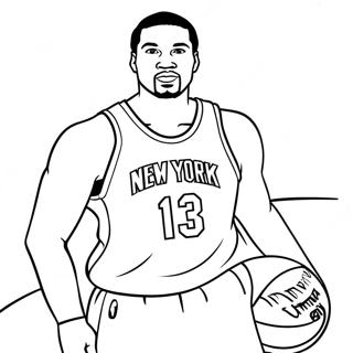 New York Knicks Pages À Colorier