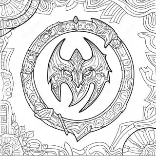 Page A Colorier Du Logo De Skyrim 35403-29456