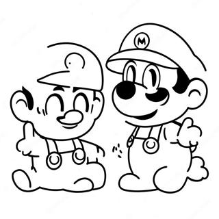 Page A Colorier De Laventure De Cappy Et Mario 3540-2879