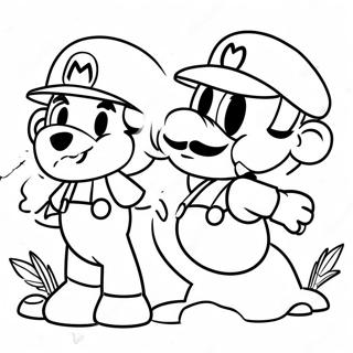 Page A Colorier De Laventure De Cappy Et Mario 3540-2880