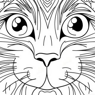 Page A Colorier Visage De Chat 35423-29470