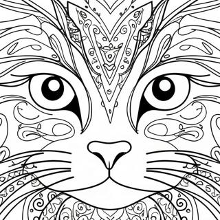 Page A Colorier Visage De Chat 35423-29472