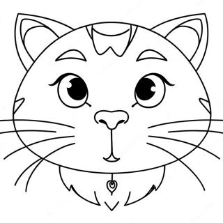 Page A Colorier Visage De Chat Mignon 35424-29474