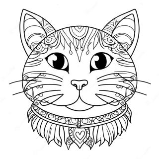 Page A Colorier Visage De Chat Mignon 35424-29476