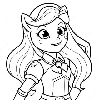 Page A Colorier Sunset Shimmer Fille Dequestria 35463-29502