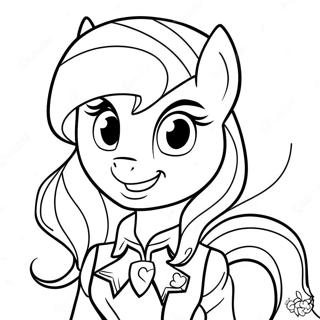 Page A Colorier Sunset Shimmer Fille Dequestria Aventuriere 35464-29505