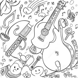 Page A Colorier Decoute Dinstruments De Musique 35494-29529