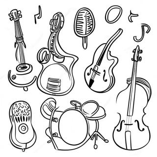 Page A Colorier Decoute Dinstruments De Musique 35494-29530